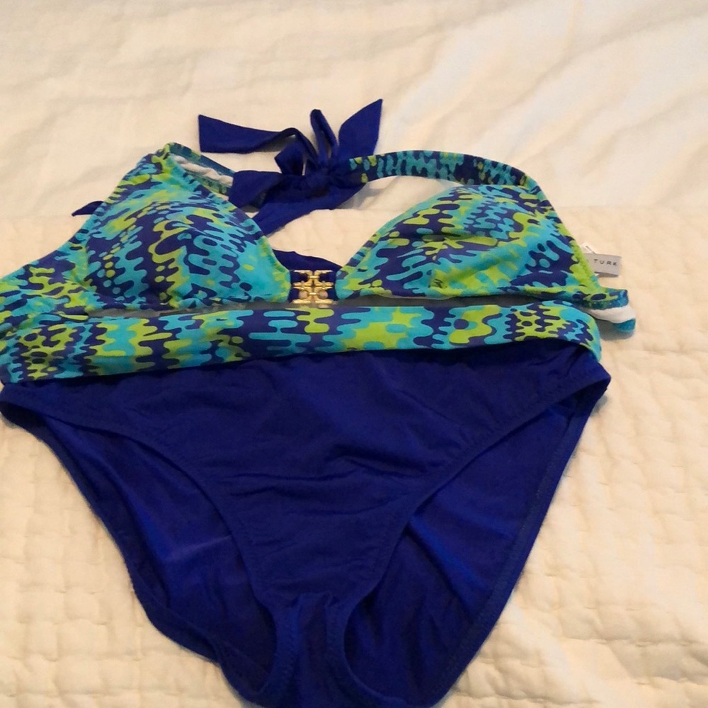Trina Turk bikini swimsuit royal blue 8